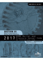 ASME BPVC-III NC; 2017 Section III-Rules for Construction of Nuclear Facility Components-Division 1-Subsection NC-Class 2 Component